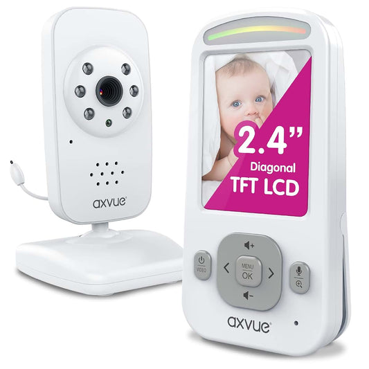 Axvue Video Baby Monitor With 4.3 Inch LCD Display And Remote Pan-Tilt-Zoom