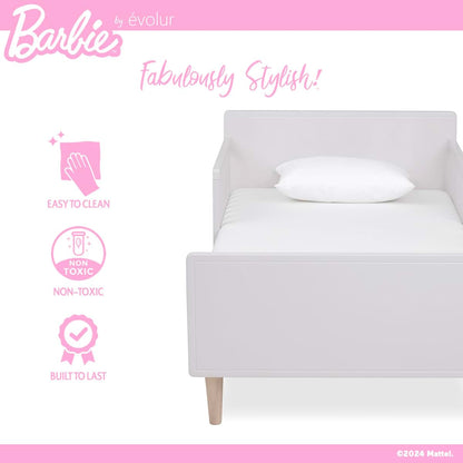 Evolur Barbie Los Altos Wooden Toddler Bed, Lavender Sky (photo 4)