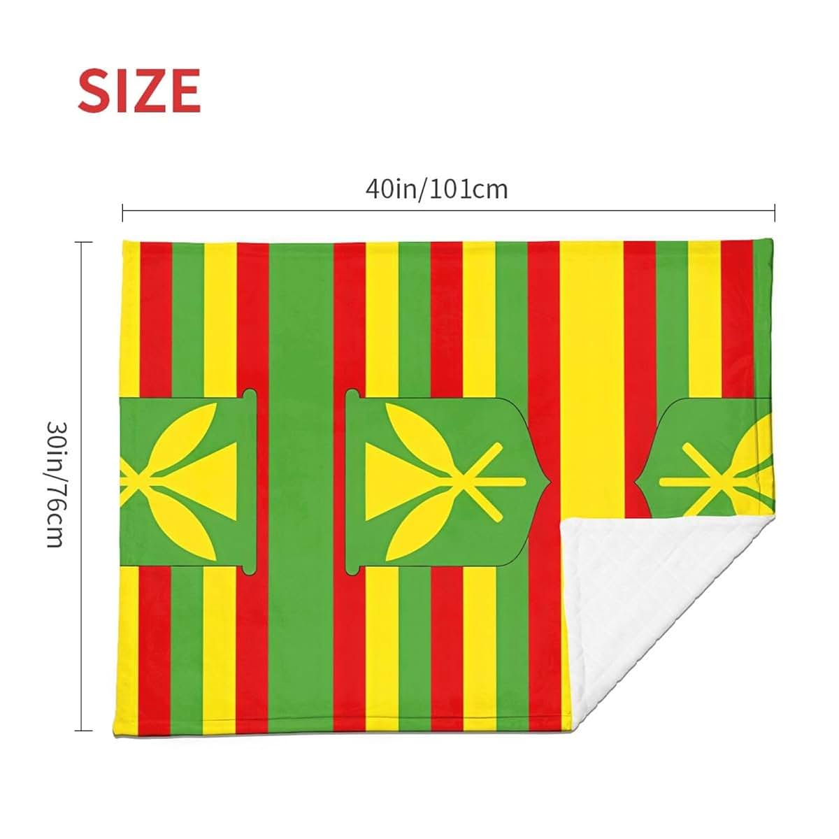 WBQLSL Native Hawaiian Flag Soft Baby Blanket (photo 3)