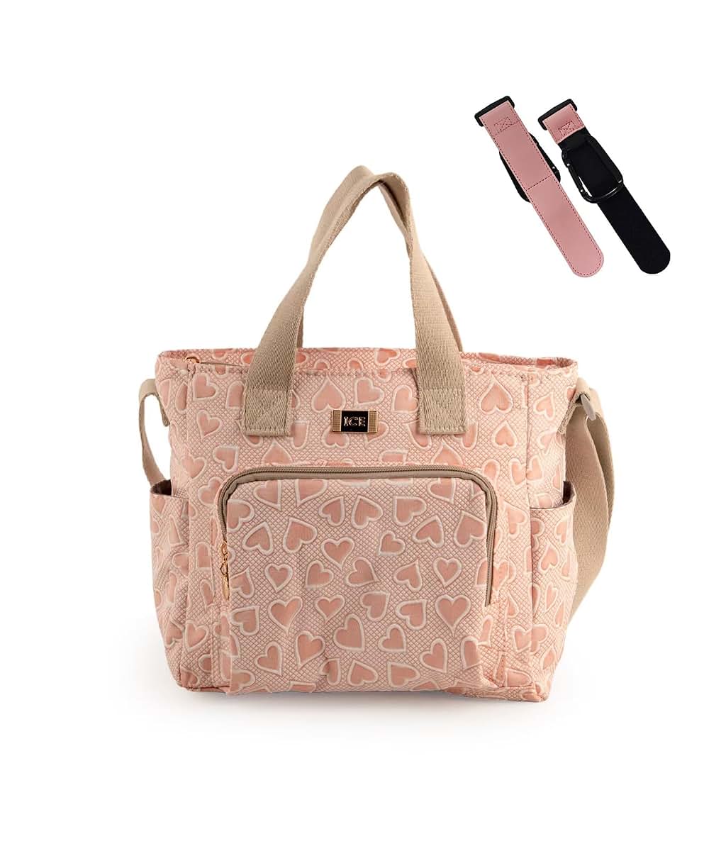arts fu fu Tote Diaper Bag with Insulated Pocket and Stroller Hooks