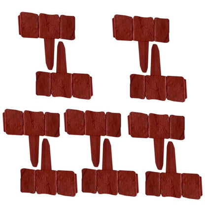 YLHHWVY 10Pcs Black Plant Border Stone Effect Lawn Edging Plastic Garden Palisade Fence Plant Border for Flower Bed