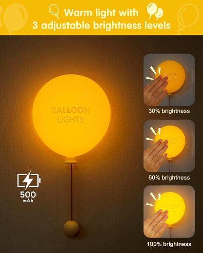 Fuloon Balloon Wall Light Set | Rechargeable Silicone Night Lights