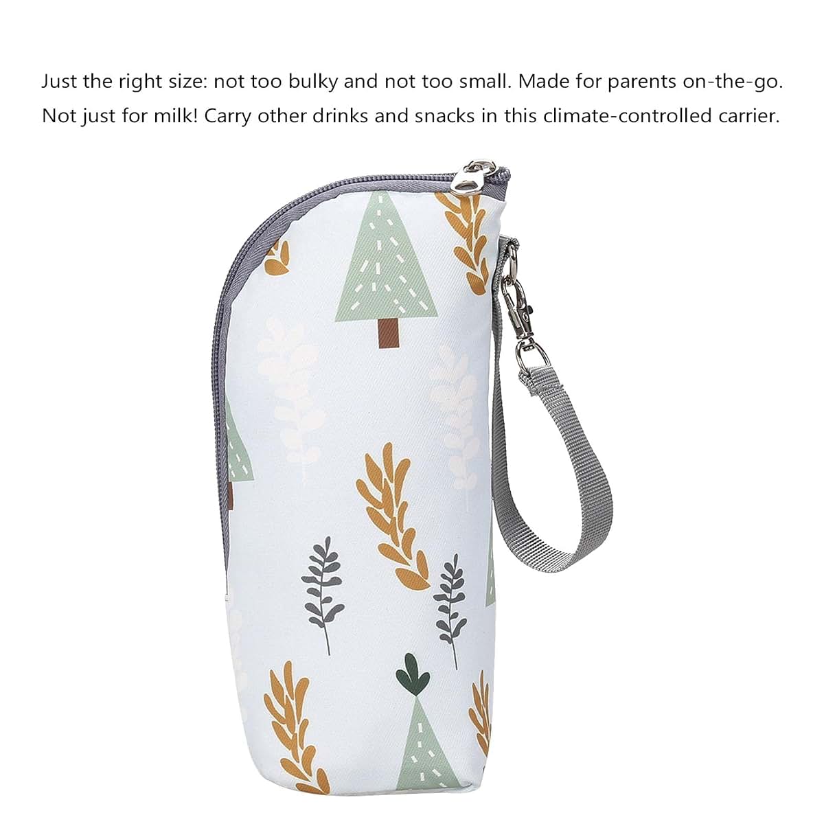 Rhinoon Insulated Baby Bottle Bag, Portable Breastmilk Storage Tote, Oxford Cloth Waterproof Feeding Bottle Pouch, for