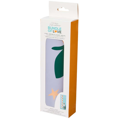 C.R. Gibson Little Darling Baby Growth Chart With Milestone Stickers