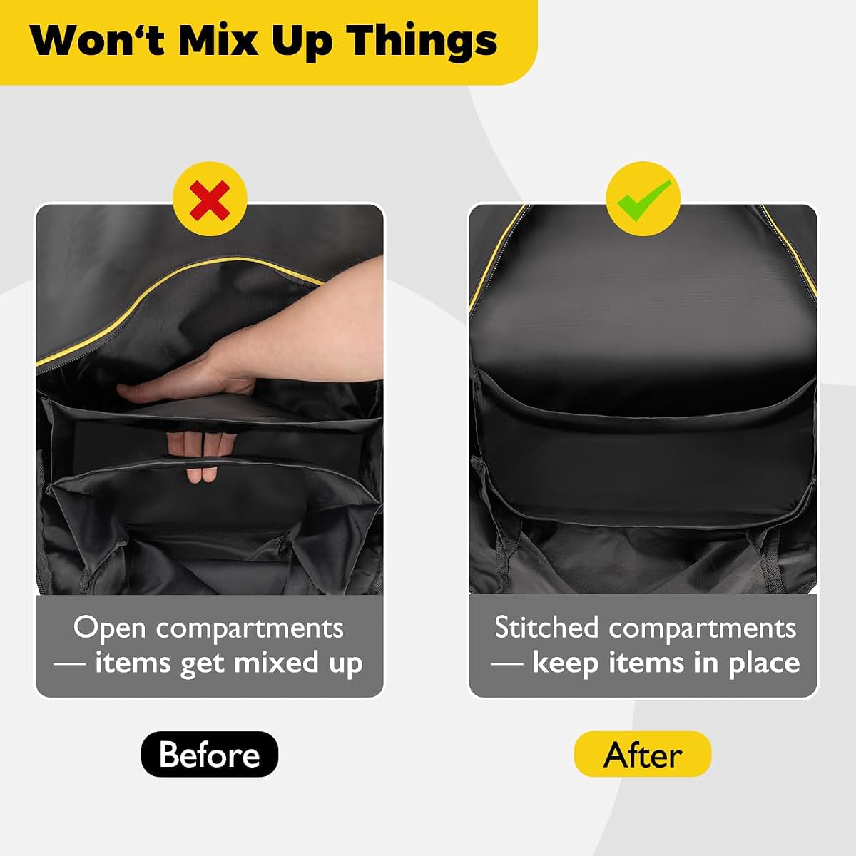 Minne Baby Storage Bag for Doona Infant Car Seat Stroller, Large Capacity Diaper Bag (photo 3)