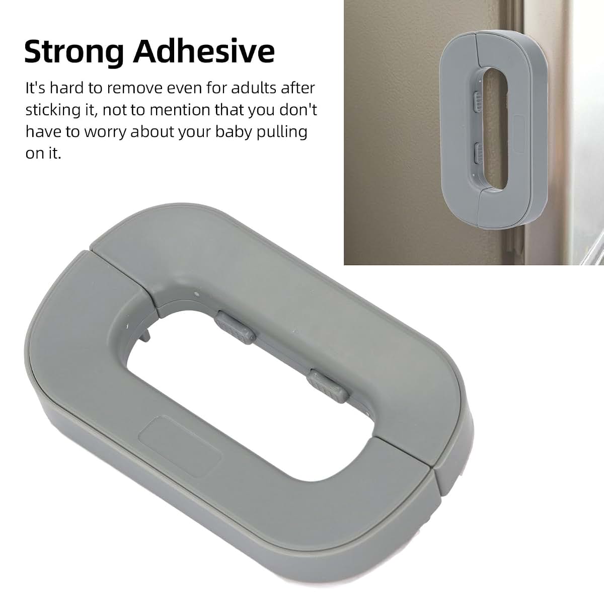 Fafeicy ABS Refrigerator Latch Lock, Child and Pet Proof Fridge Lock with Easy Button Mechanism