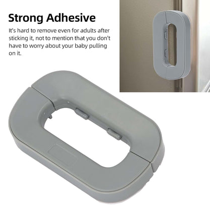 Fafeicy ABS Refrigerator Latch Lock, Child and Pet Proof Fridge Lock with Easy Button Mechanism