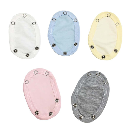 Rooyar 5PCS Baby Jumpsuit Diaper Infant Romper Length Extender Newborn Bodysuit Button Extended Diaper for Triangle