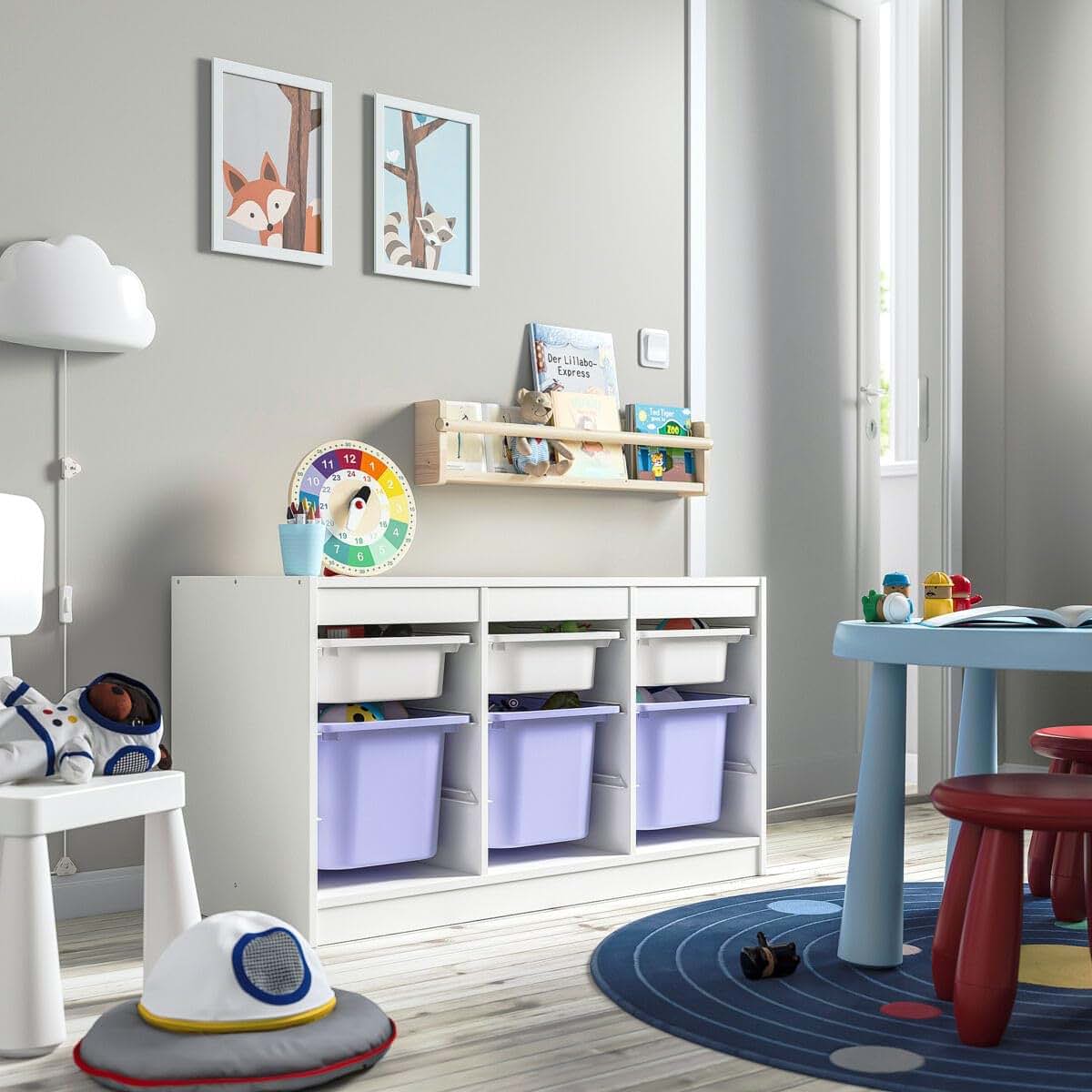ProTuning Trofast Storage Combination with Boxes White/Lilac