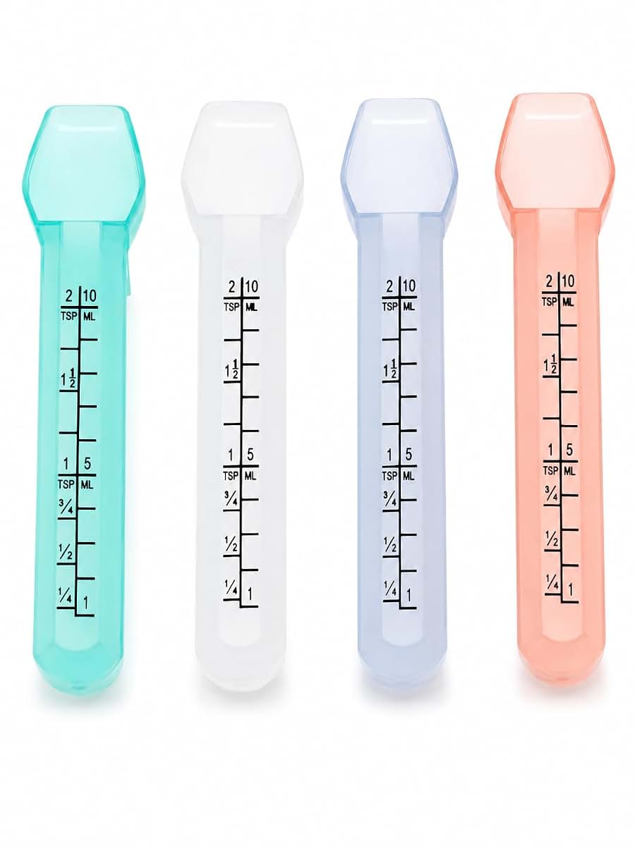 Healthaccessories 2 TSP 10 ml 10cc Calibrated Medicine Spoon 4 Pack (2)