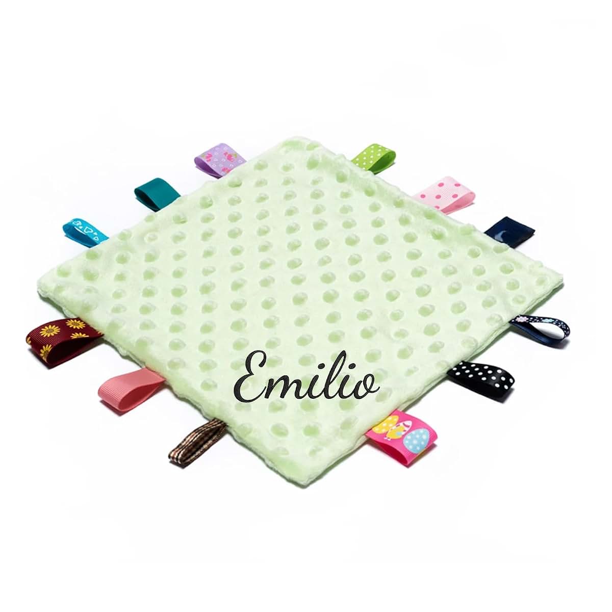 Gorm Personalized Baby Name Blanket Pink Embroidery Security Blanket