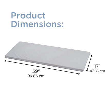 Children's Factory Vinyl Changing Pad with Waterproof Seams, 39 x 17 Inch Wipeable Portable Baby Mat