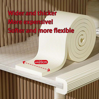 SXHJDY 7Ft Soft Extra-Wide Edge Protector, Self-Adhesive Baby Proofing Edge Corner Protector, NBR Rubber Safety Bumper (photo 2)