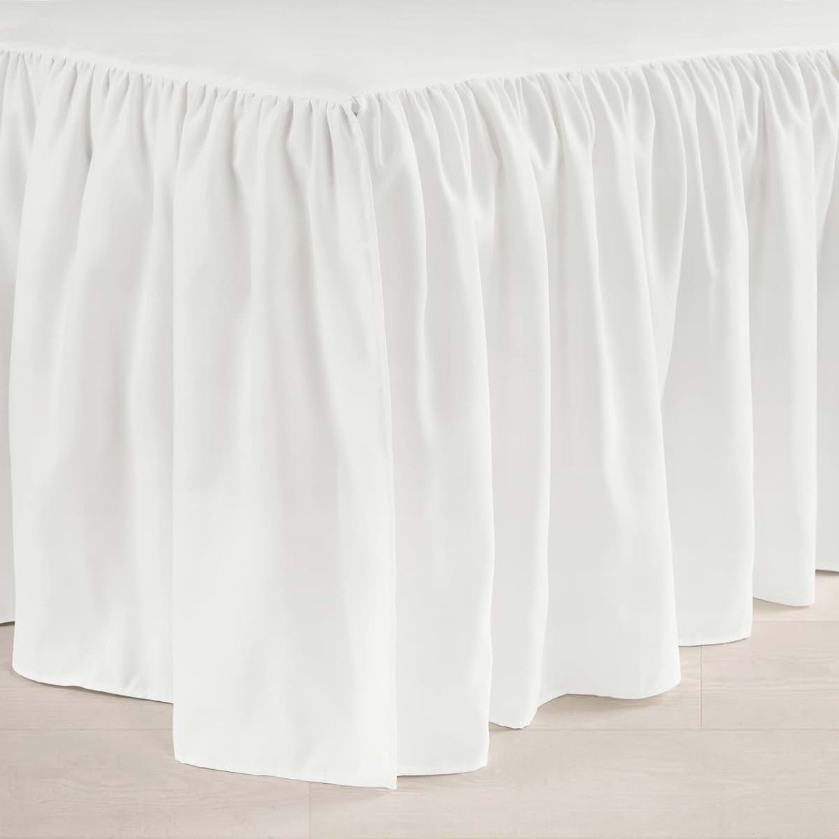 Lush Decor Ruffle Crib Skirt, 16" Drop, White (photo 2)