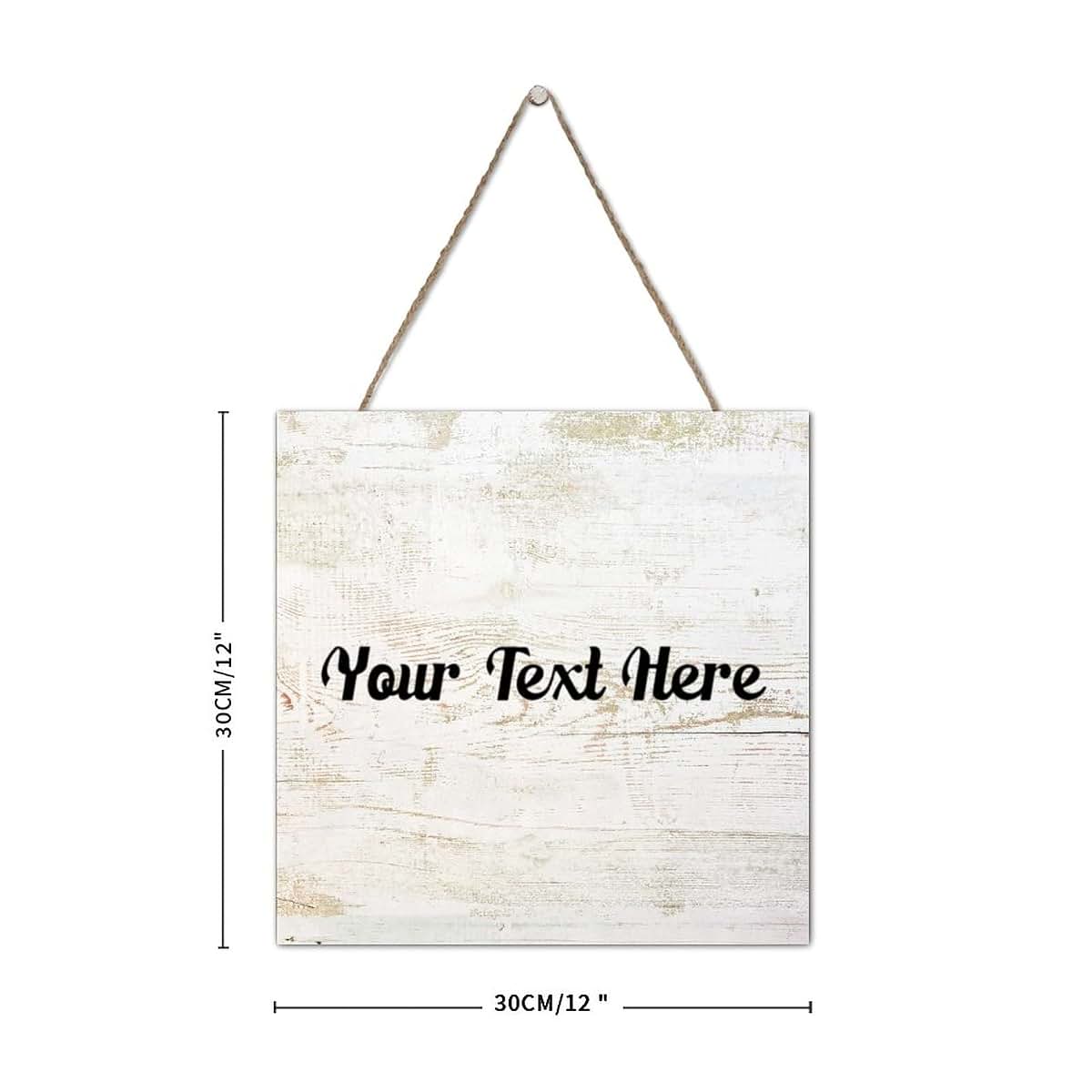 Customgiftshop Personalized Rustic Wooden Wall Plaque For Nursery (photo 2)