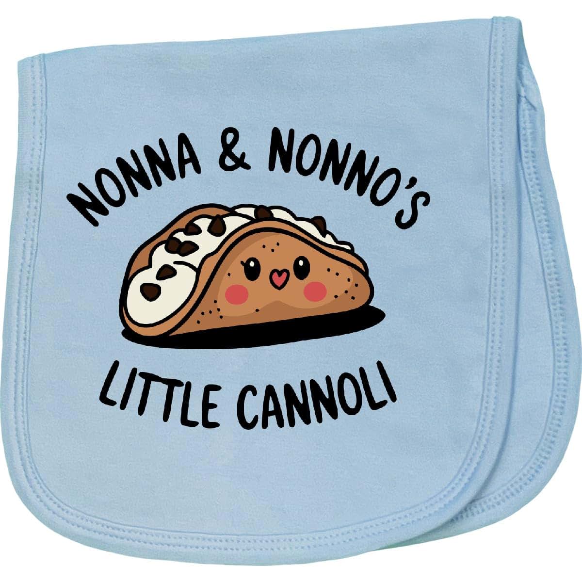 Inktastic Nonna And Nonno's Little Cannoli Burp Cloth