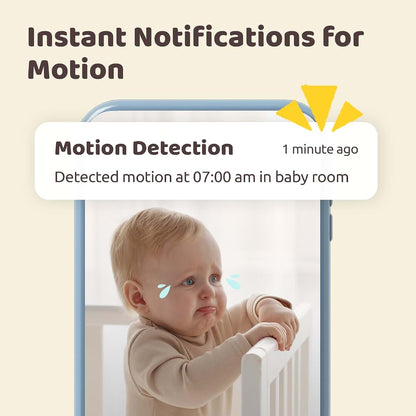 Netvue Peekababy Smart WiFi Baby Monitor with 1080P Camera and 5" HD Display