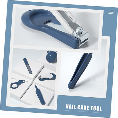 BabyOneStop Baby Nail Care Kit with Clipper, Scissor, File, and Tweezer in Blue