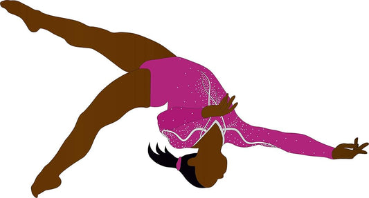 Made To Stick Decals LLC Home Art Simone Biles Gymnastics Decoration Vinyl Adhesive Living Room Wall Decal - 11" x 20"
