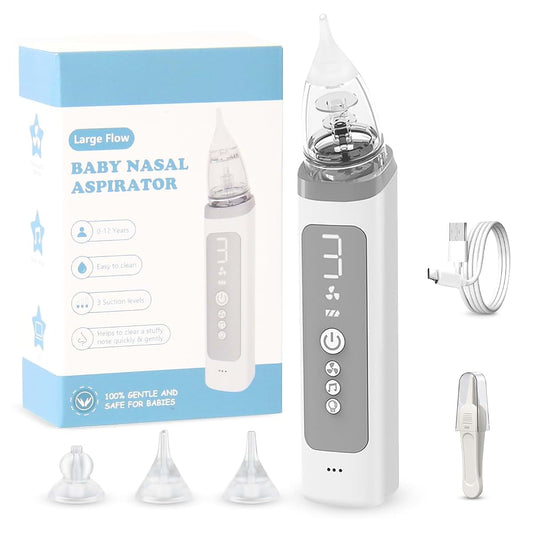 HyAdierTech Electric Nasal Aspirator for Baby, 3 Levels Suction with Music & Light