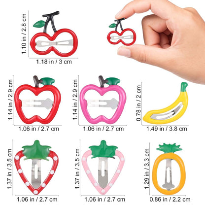 Veemoon 14 Pcs Fruit Hair Clips Set for Girls Styling Accessories
