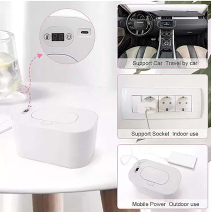 LEEZAD Large Storage Wipe Warmer with Digital Display, Wipes Dispenser with Temperature Sensor, Good Insulation Effect (photo 4)