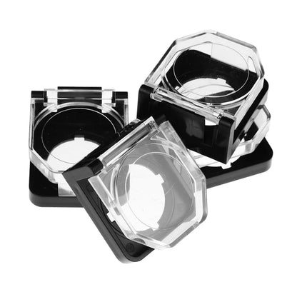 Emergency Stop Button Switch Guard, Black Plastic, 16mm Hole