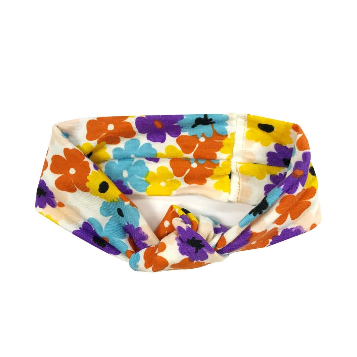 Wrapables Mommy and Me Boho Headband Headwrap, Floral Fun (photo 2)