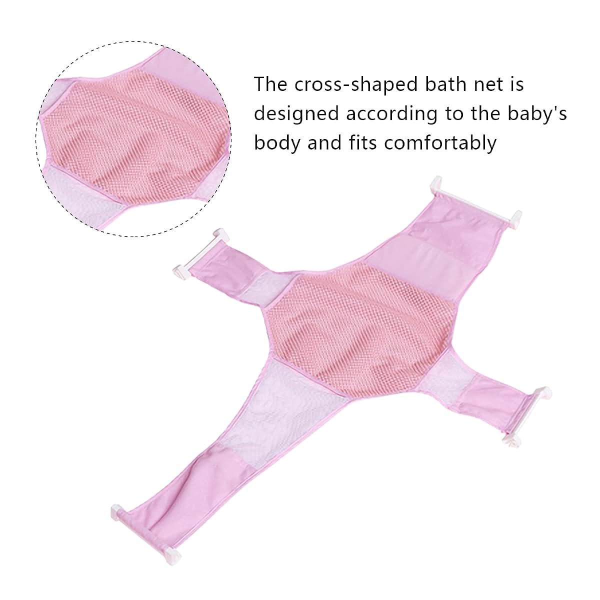 Ibluelover Baby Bath Seat Support Mesh Pad Infant Bathing Support Mat (photo 2)