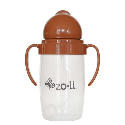 ZOLI INC Clear Puppies & Poppies Baby Sip Flip Weighted Straw Sippy Cup