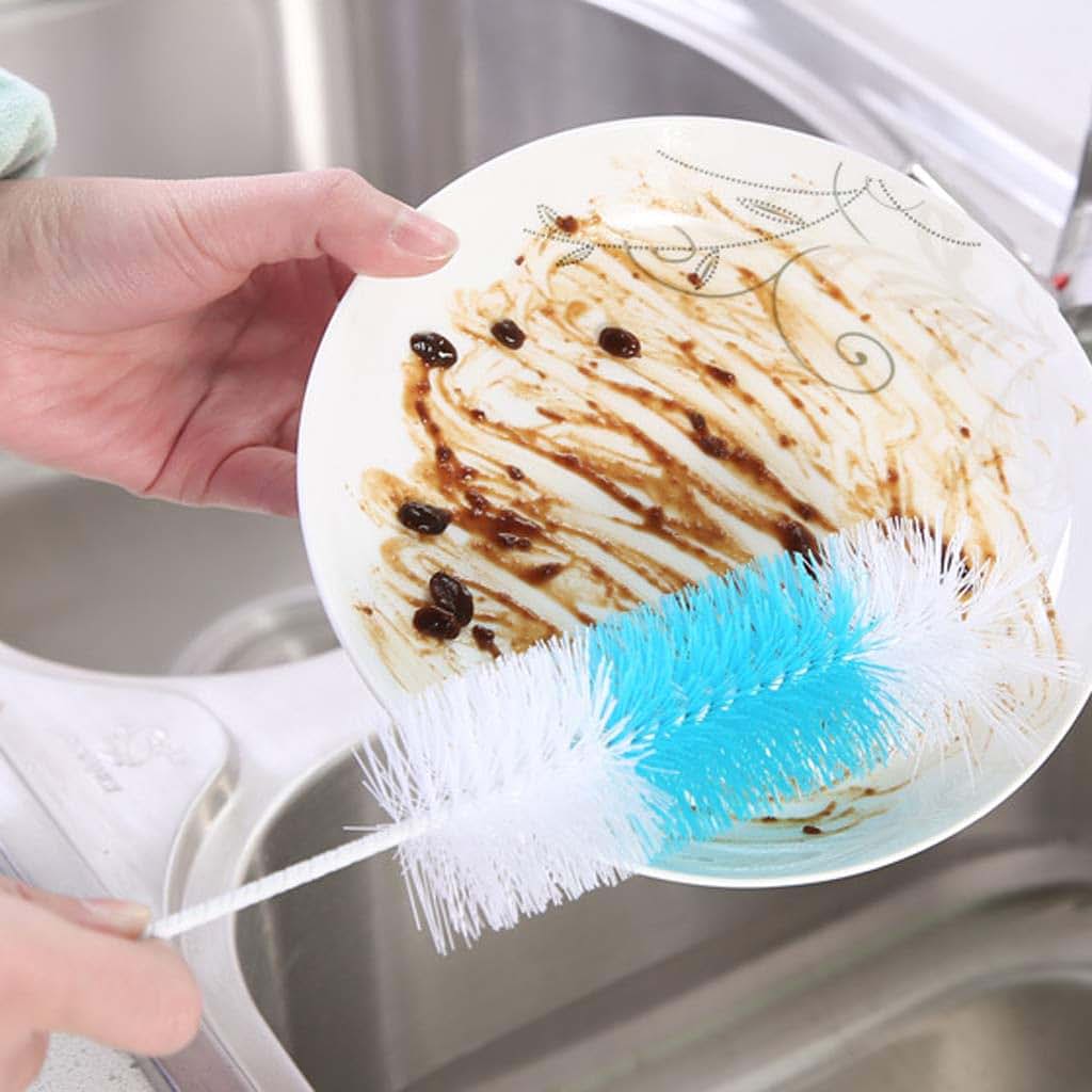 Tnnokl 2-Pack Removable Nylon Bottle Brush With Handle (photo 3)