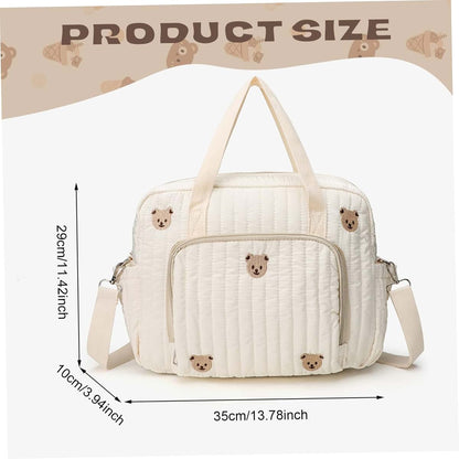 NIDONE Messenger Diaper Bags, 14x4x11 Inch Large Capacity Baby Bag, Portable Lightweight Diaper Tote with Handle and (photo 4)