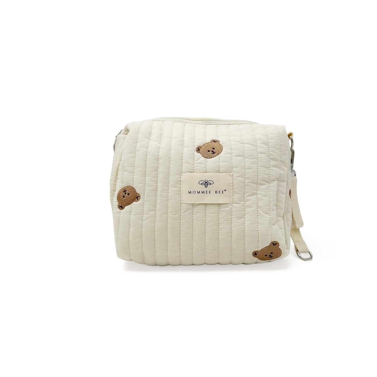 Mommee Bee Cotton Small Bag Snuggle Bear With Handmade Embroidery