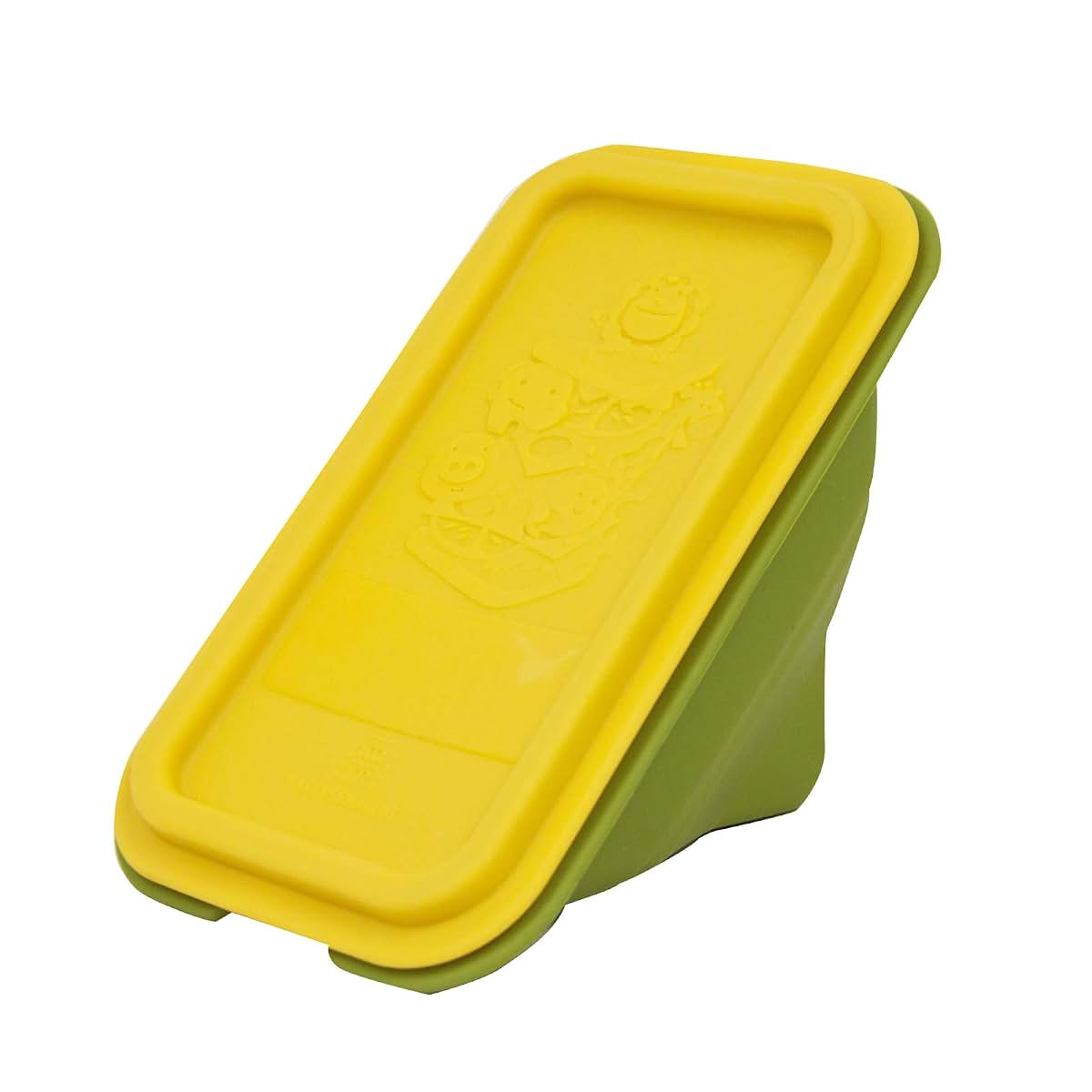 Marcus & Marcus Collapsible Silicone Sandwich Container, Wedge Shape, Yellow