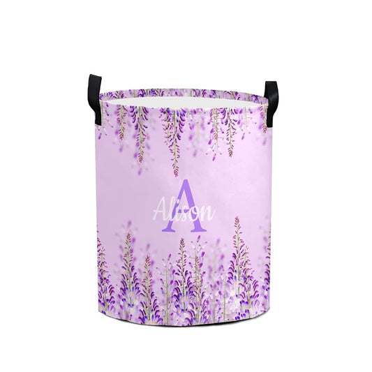 Esthqetic Baby Laundry Basket,Personalized Kids Laundry Hamper Baby Girl Laundry Basket Hampers for Nursery Toddle Girl