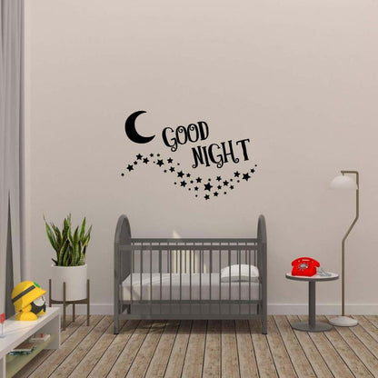 Good Night Moon Stars Vinyl Wall Decal, 10x10 Inch, Indoor Wall Art for Nursery and Kids Room