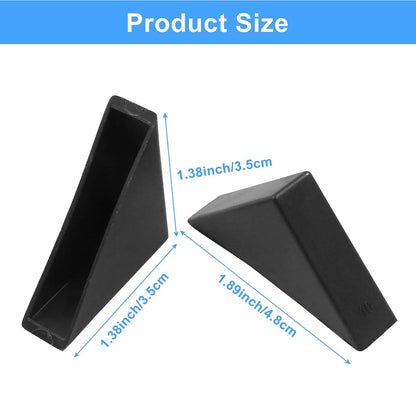 Kemcatui Triangle Plastic Corner Guard Black 20 Pack