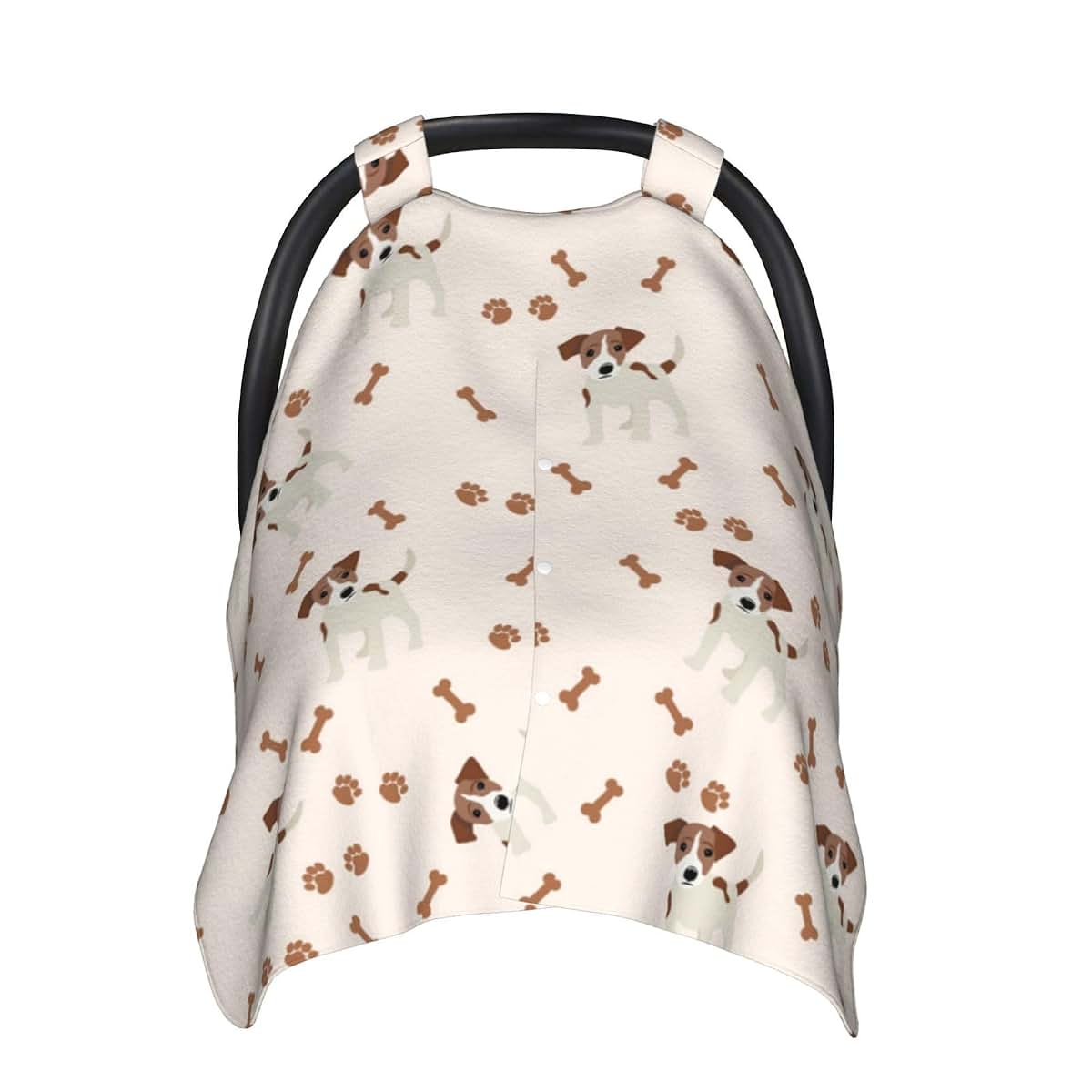 CAYKWVZ Jack Russell Terrier Pattern Baby Car Seat Canopy Cover Multi Use Shower Gift, Nursing Cover for Mom Nursing