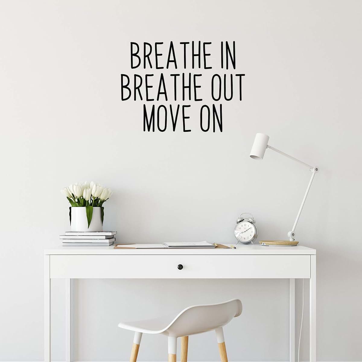 Vinyl Wall Art Decal Breathe In Breathe Out Move On 17 X 23 Inch