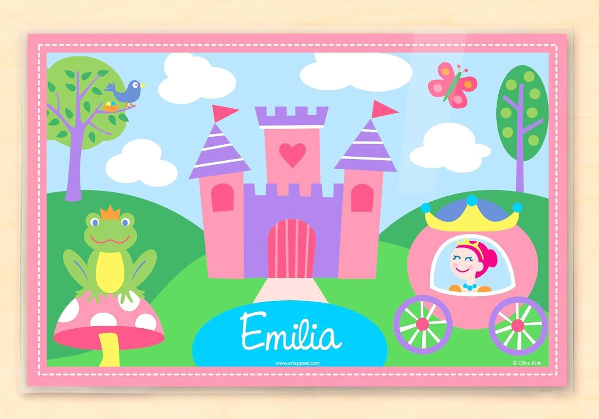 Art Appeel Princess Personalized Placemat For Kids (photo 2)