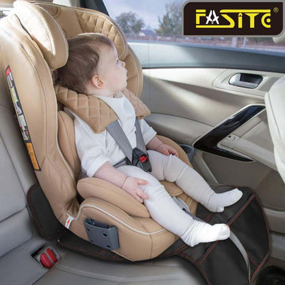 FASITE Car Seat Protector for Baby, Black, 2 Pack
