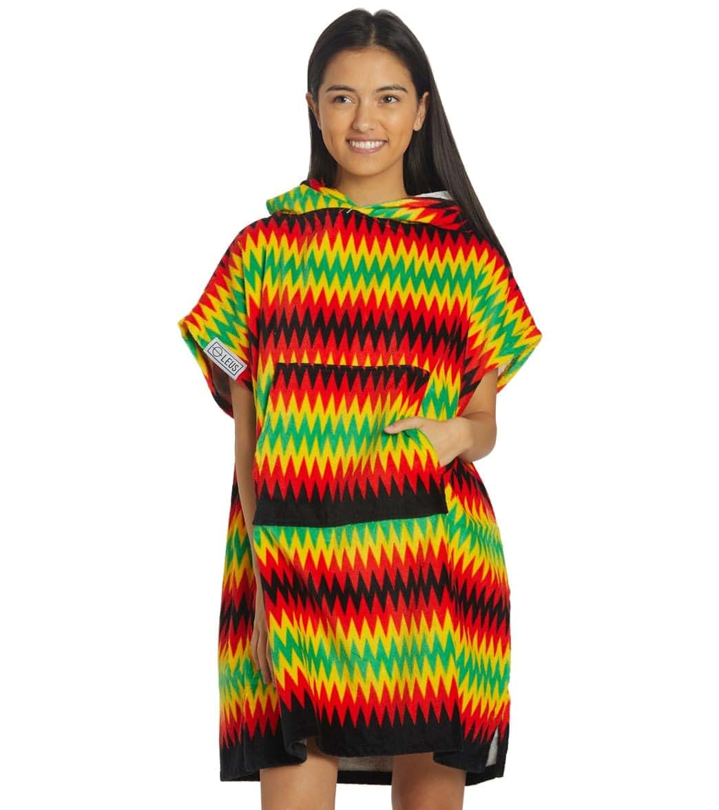 LEUS Towels Ziggy Striped Changing Poncho - 100% Organic Cotton Multicolor