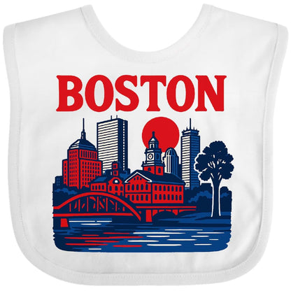 Inktastic Boston Baby Bib