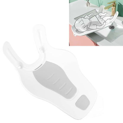 Clean Rinse Baby Bather Sink Support | Foldable Portable Bathing Aid