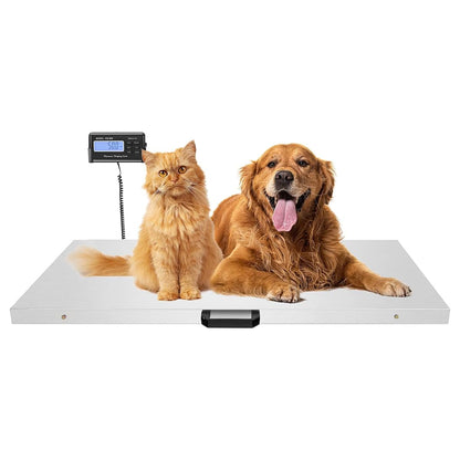BabyOneStop Electronic Stainless Steel Pet Scale For Large Animals 1102lbs