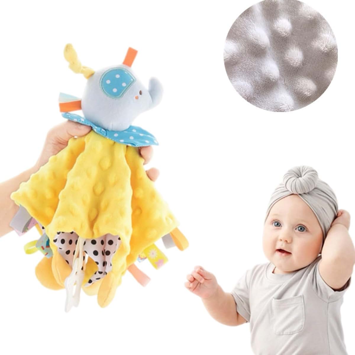 Zkbszn Infant Security Blanket with Cartoon Patterns (photo 2)