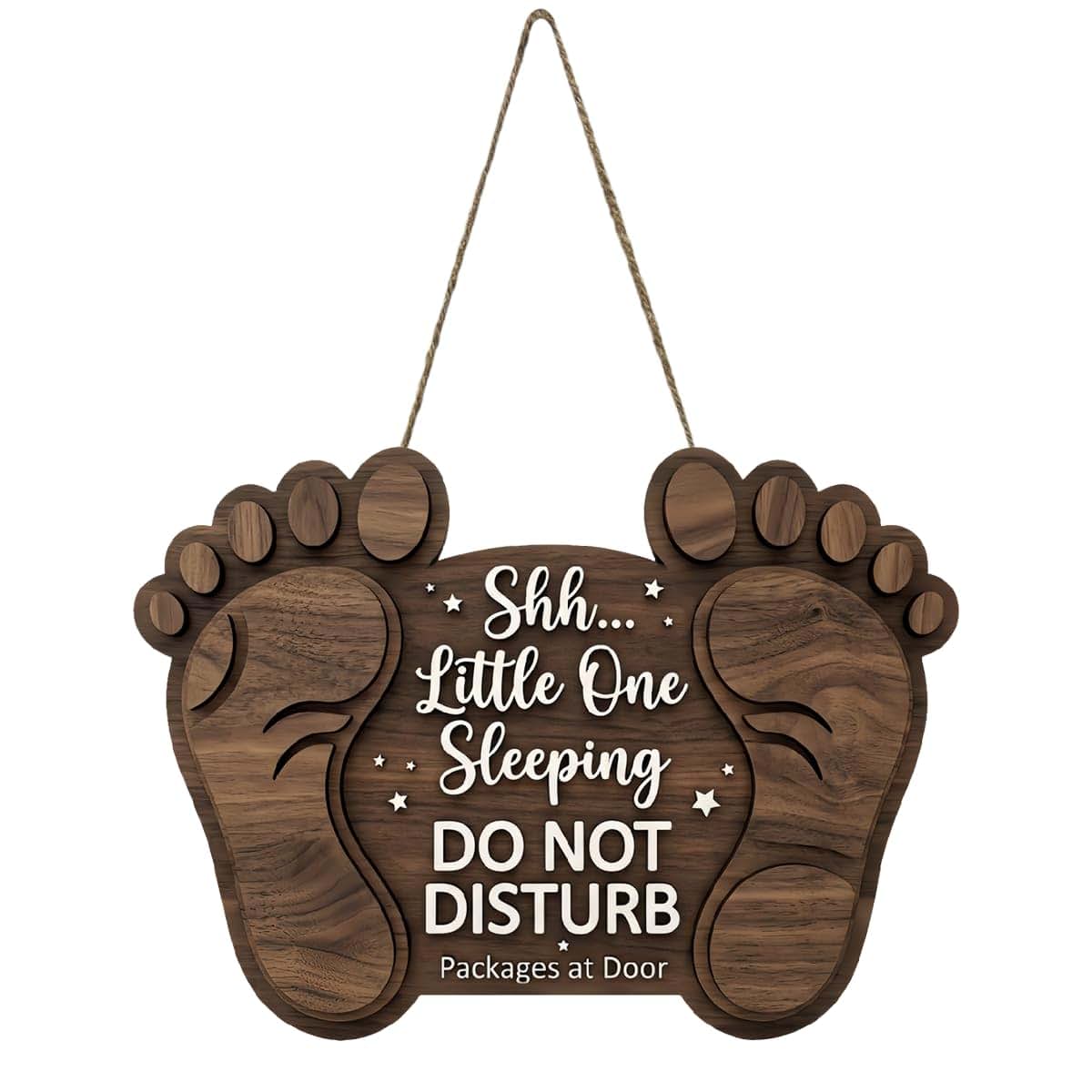 XJYHDY Baby Sleeping Sign for Front Door