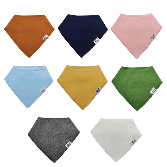 Amuboutique Bandana Drool Bibs 8-Pack For Infants And Toddlers