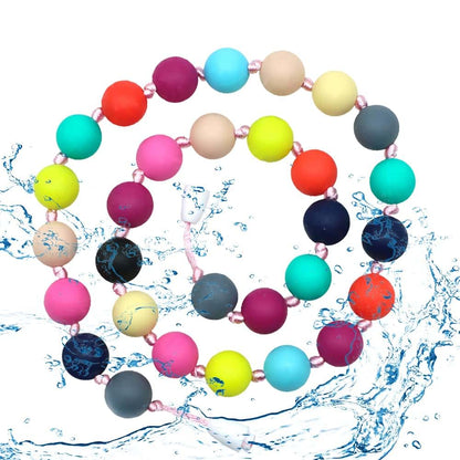 Choneer Silicone Chew Necklaces for Autistic Children, 2PCS Sensory Chew Aid, Multicolor (photo 4)