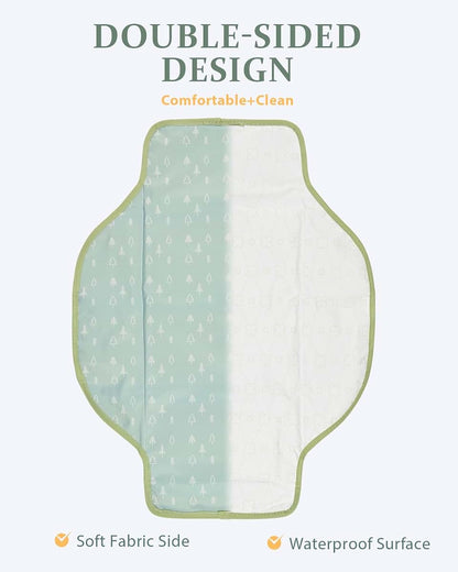 Portable Waterproof Diaper Changing Pad with Built-in Pillow